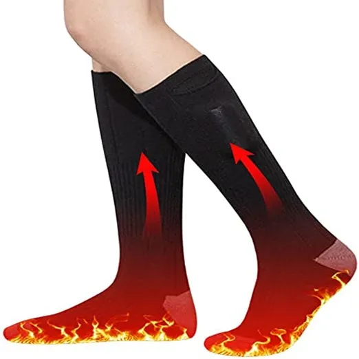 Sidiou Group Anniou 3.7V 2200mAh Heating Socks for Women Men Electric Heated Socks Rechargeable Battery Powered Winter Warm Outdoor Thermal Socks