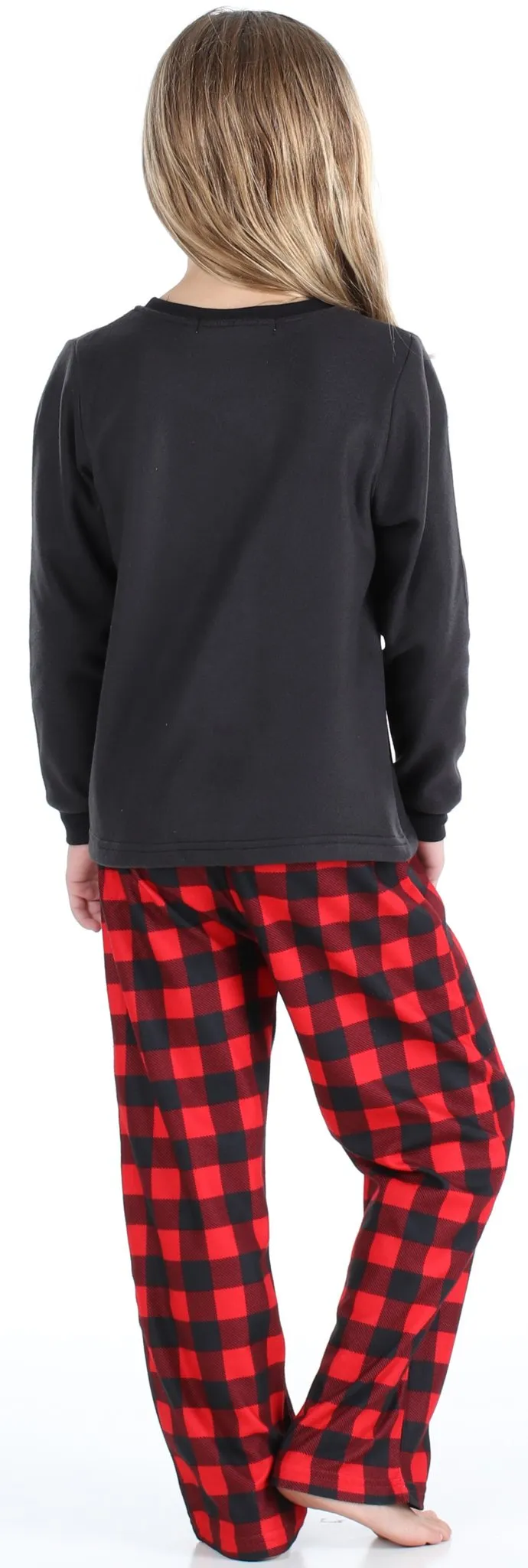 SleepytimePjs Christmas Family Matching Buffalo Plaid Flannel Pajamas for The Family