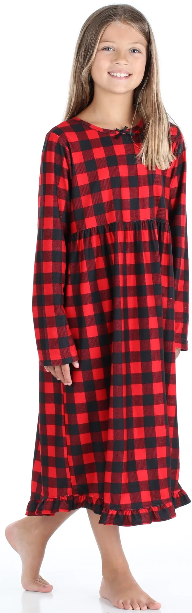 SleepytimePjs Christmas Family Matching Buffalo Plaid Flannel Pajamas for The Family