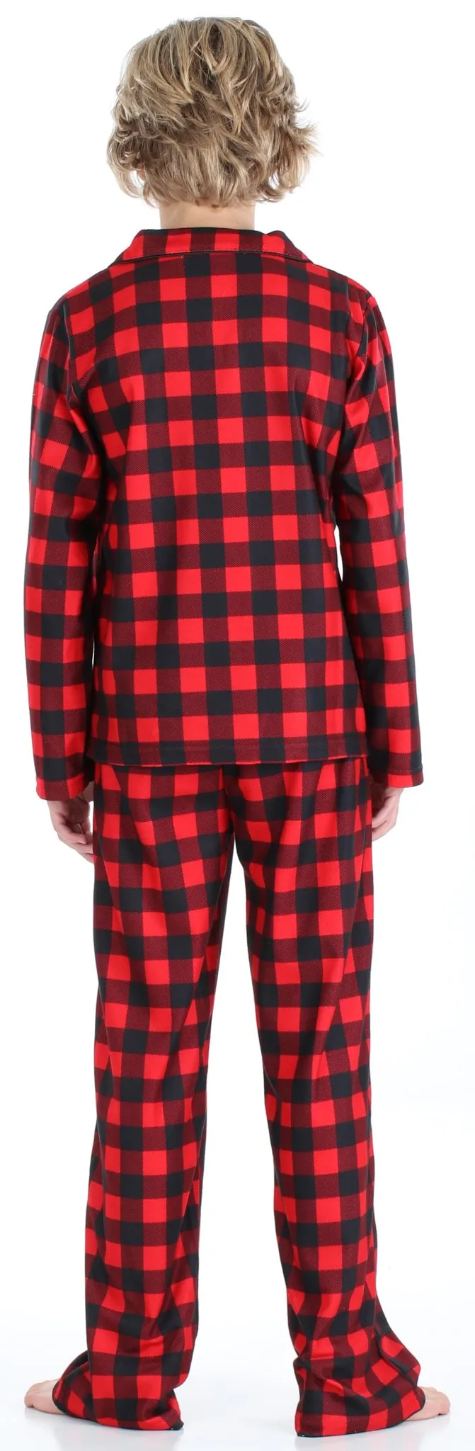 SleepytimePjs Christmas Family Matching Buffalo Plaid Flannel Pajamas for The Family