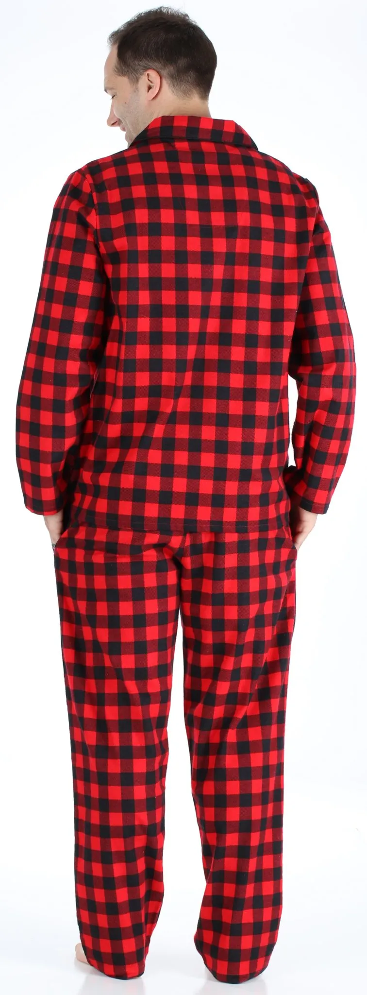 SleepytimePjs Christmas Family Matching Buffalo Plaid Flannel Pajamas for The Family