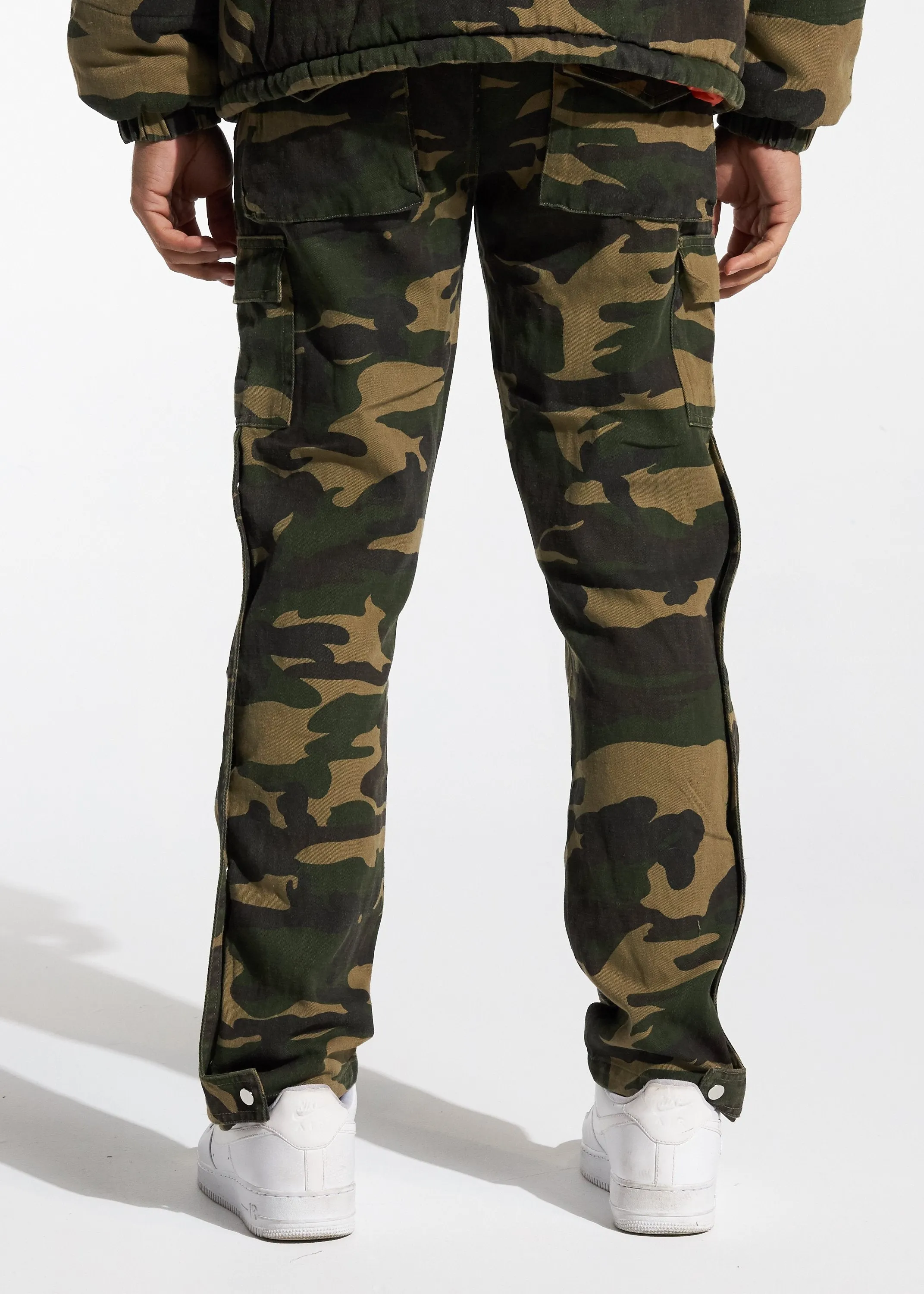 Snap Cargo Pants (Camo)