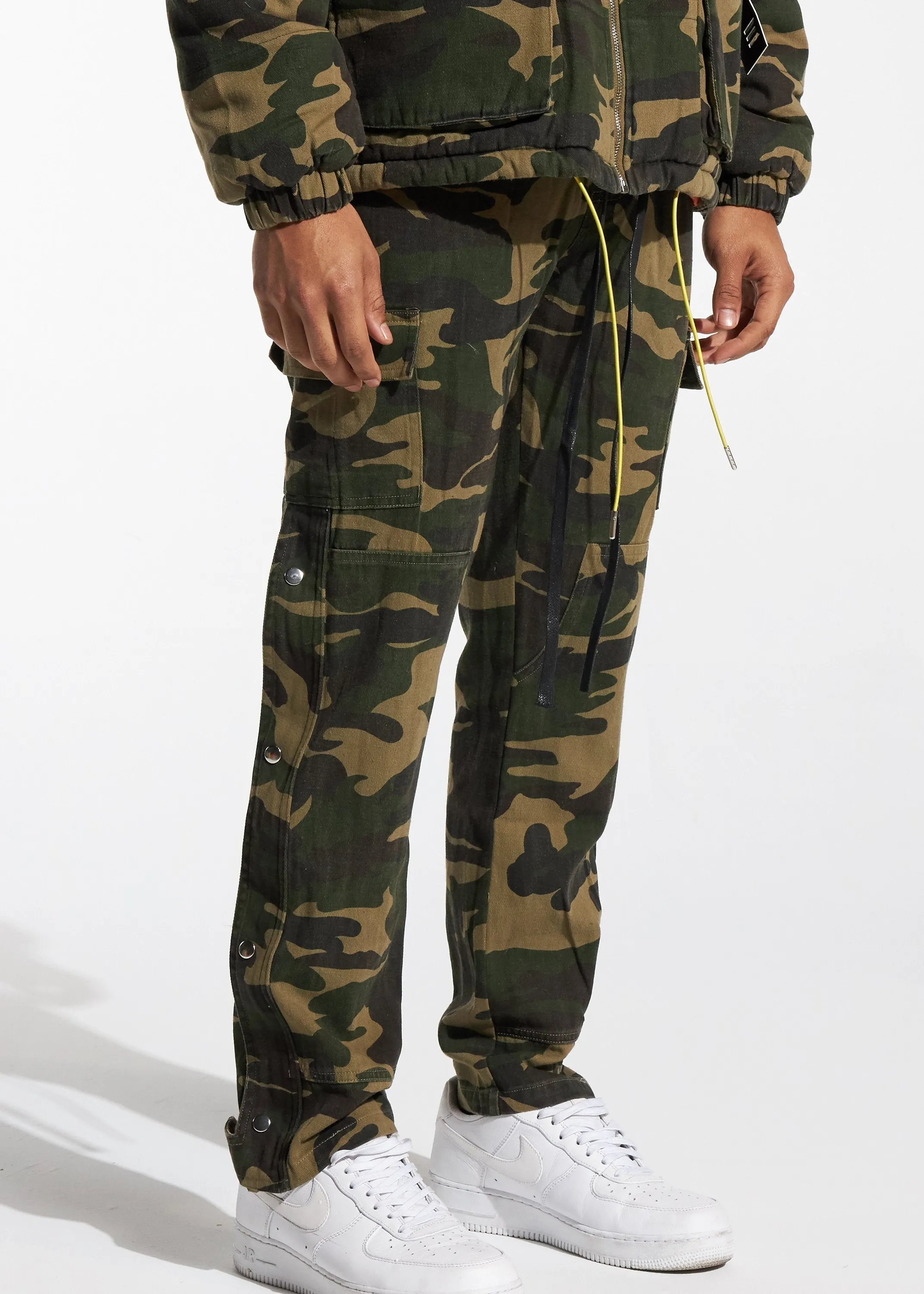 Snap Cargo Pants (Camo)