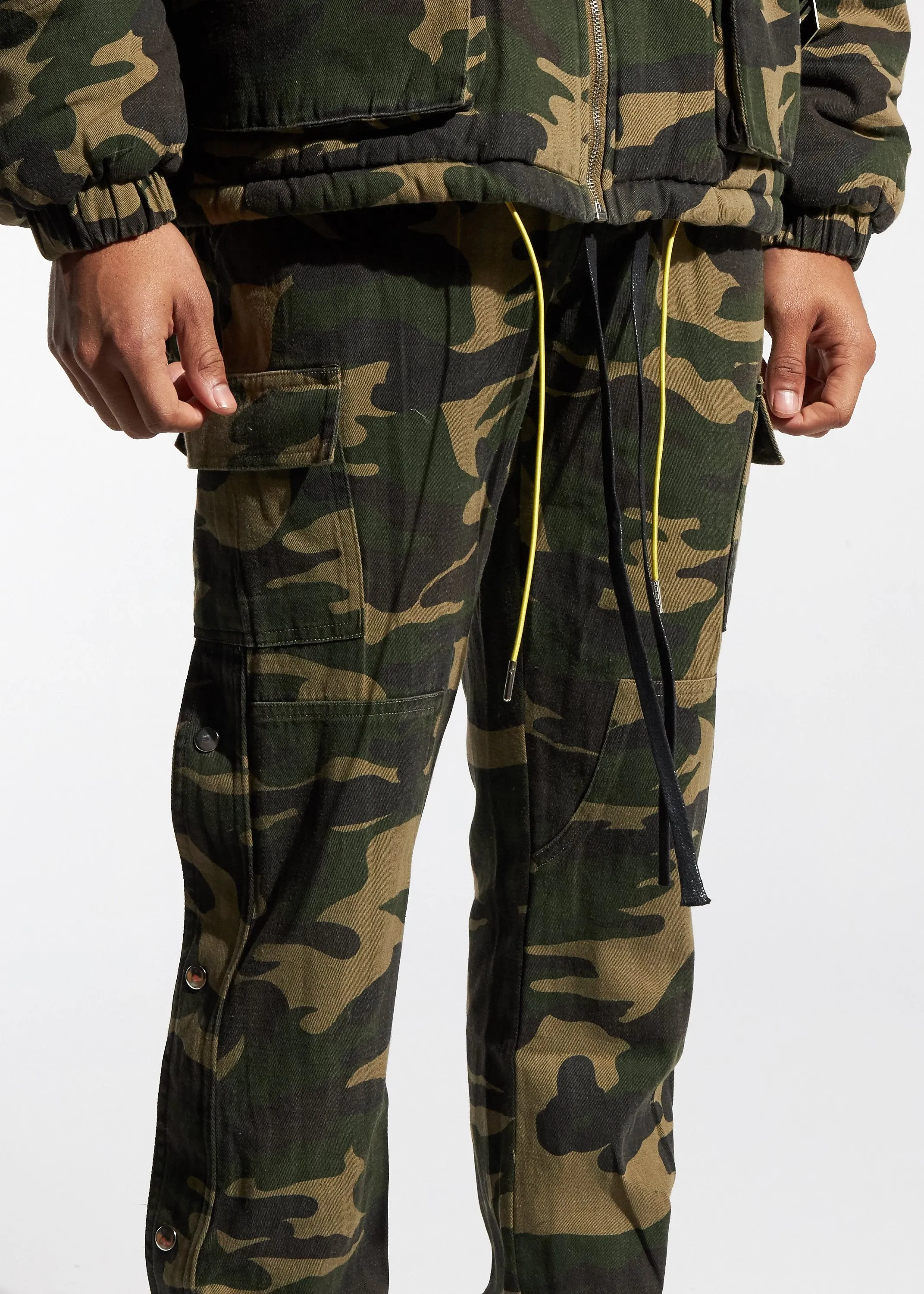 Snap Cargo Pants (Camo)