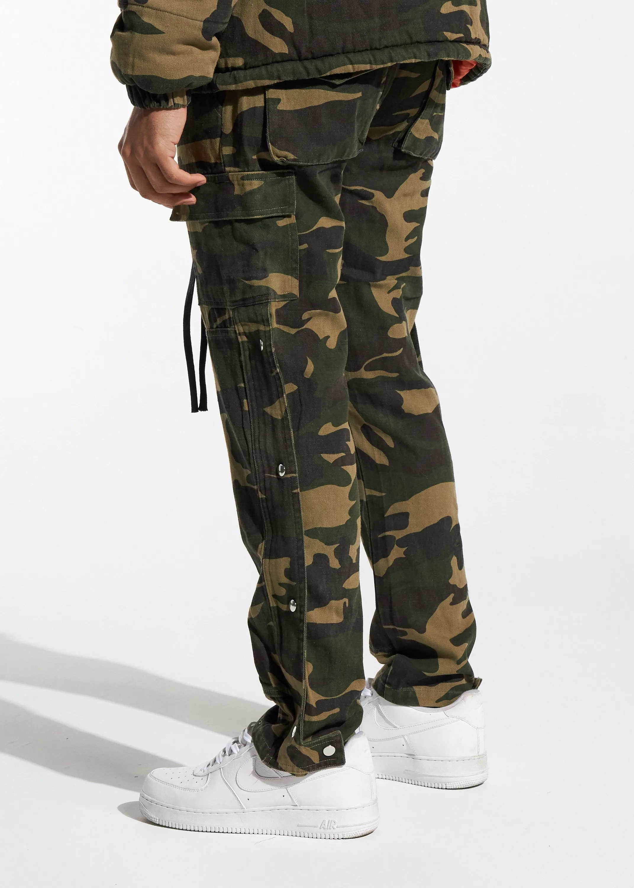 Snap Cargo Pants (Camo)