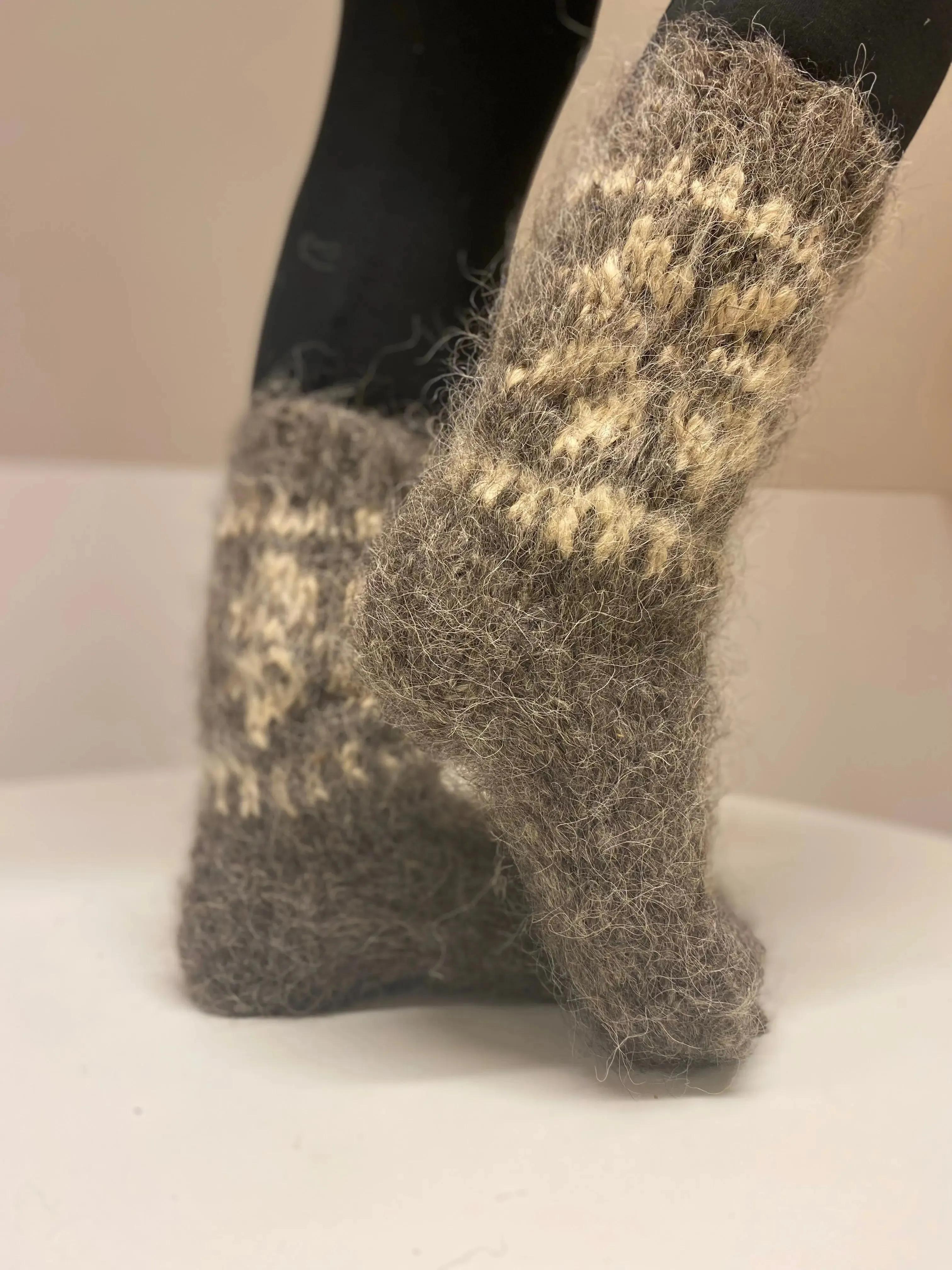 Socks Knitted High Wool