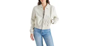 STEVE MADDEN ANOUK SUEDE BOMBER JACKET