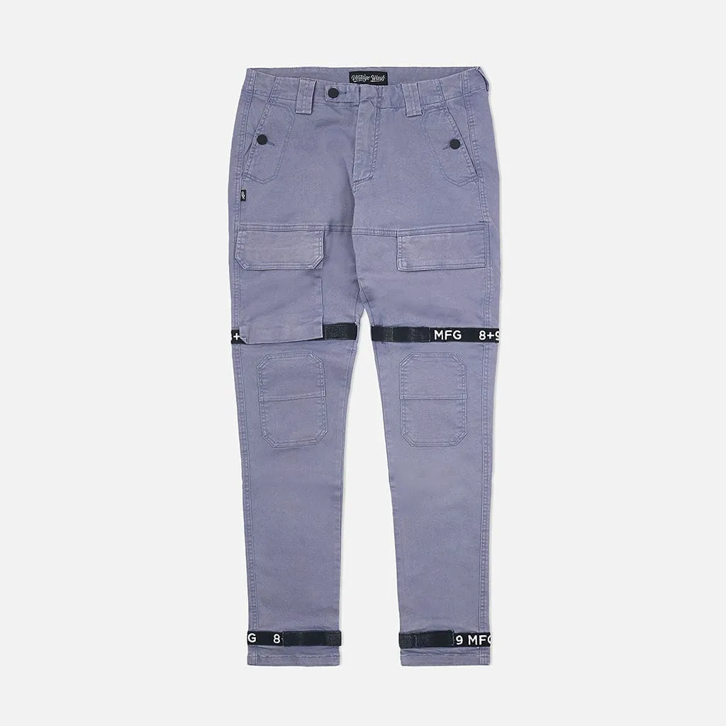 Strapped Up Vintage Washed Utility Pants Blue