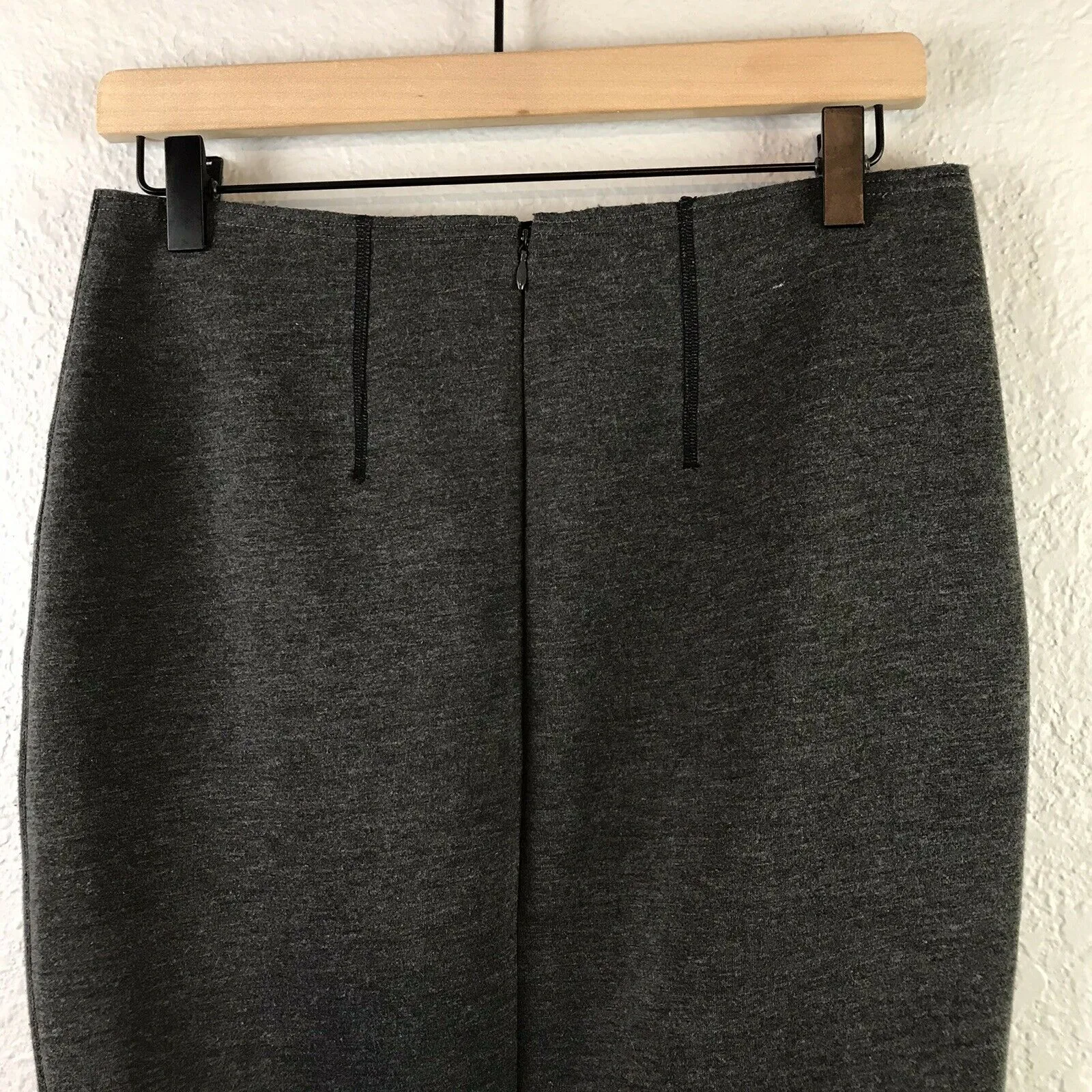 Stretch Ponte Knit Pencil Skirt