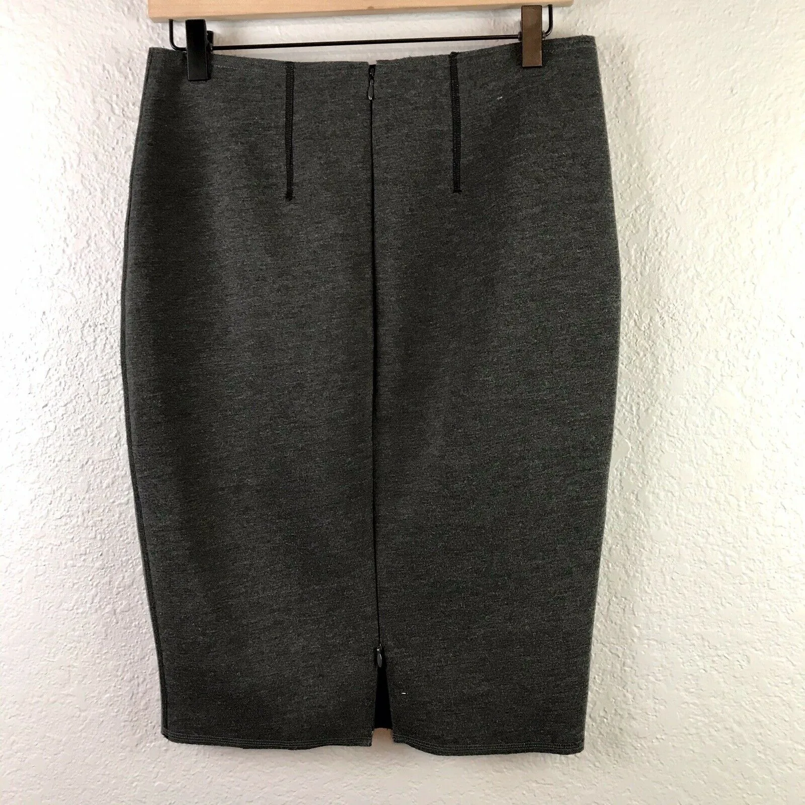 Stretch Ponte Knit Pencil Skirt