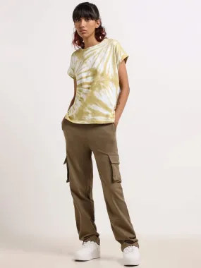 Studiofit Olive Cotton Cargo Pants