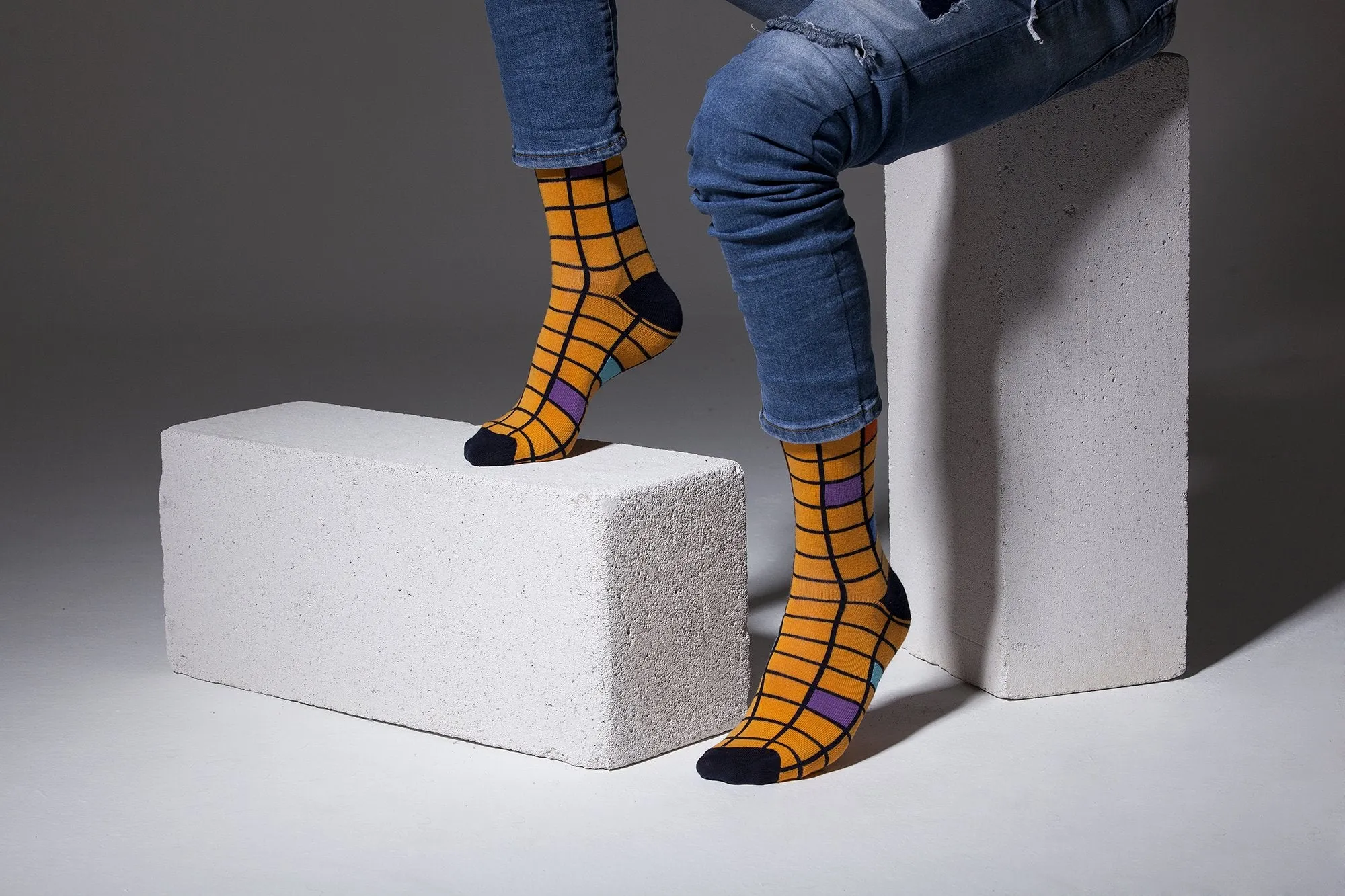 Stylish Men's Blocks Socks