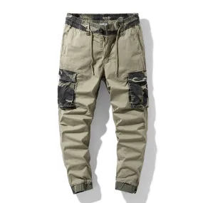 Summer Khaki Camouflage Print Men Cargo Pants Casual Loose