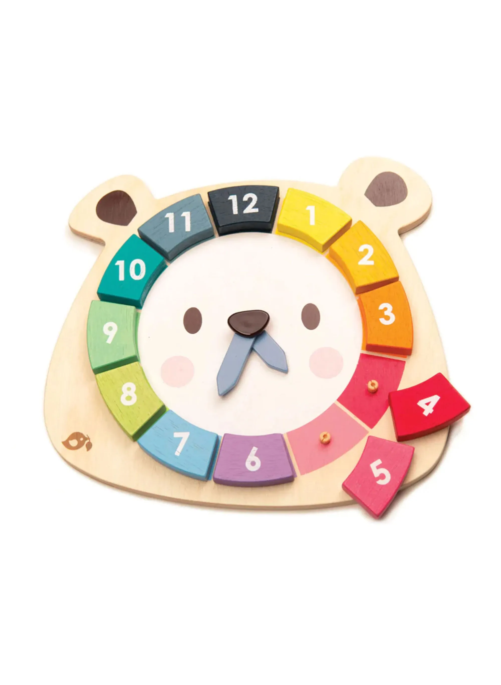 Tender Leaf Bear Colors Clock