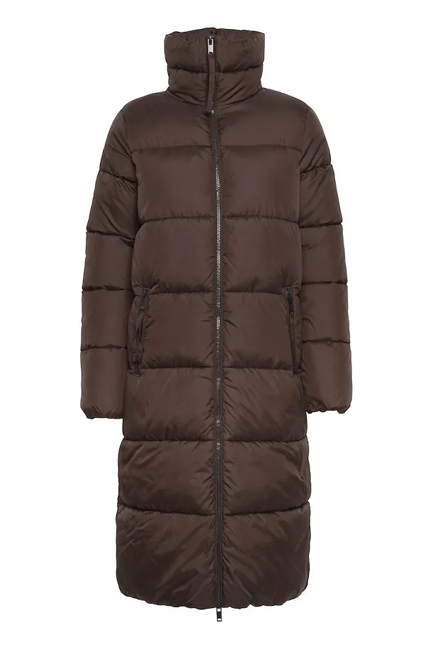 The Bomina Puffer Long Jacket - Java - PLUS