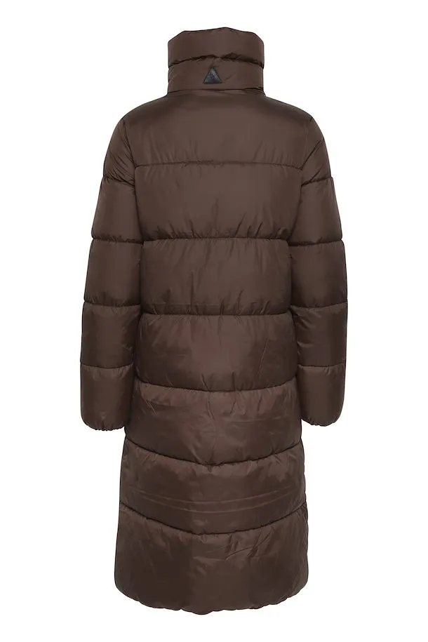 The Bomina Puffer Long Jacket - Java - PLUS