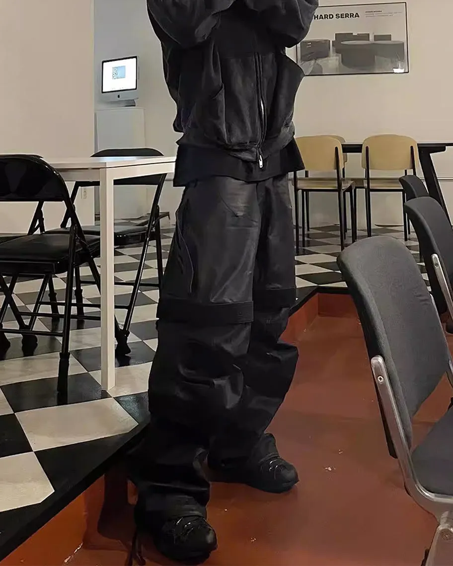 Three-Section Cargo Paratrooper Pants