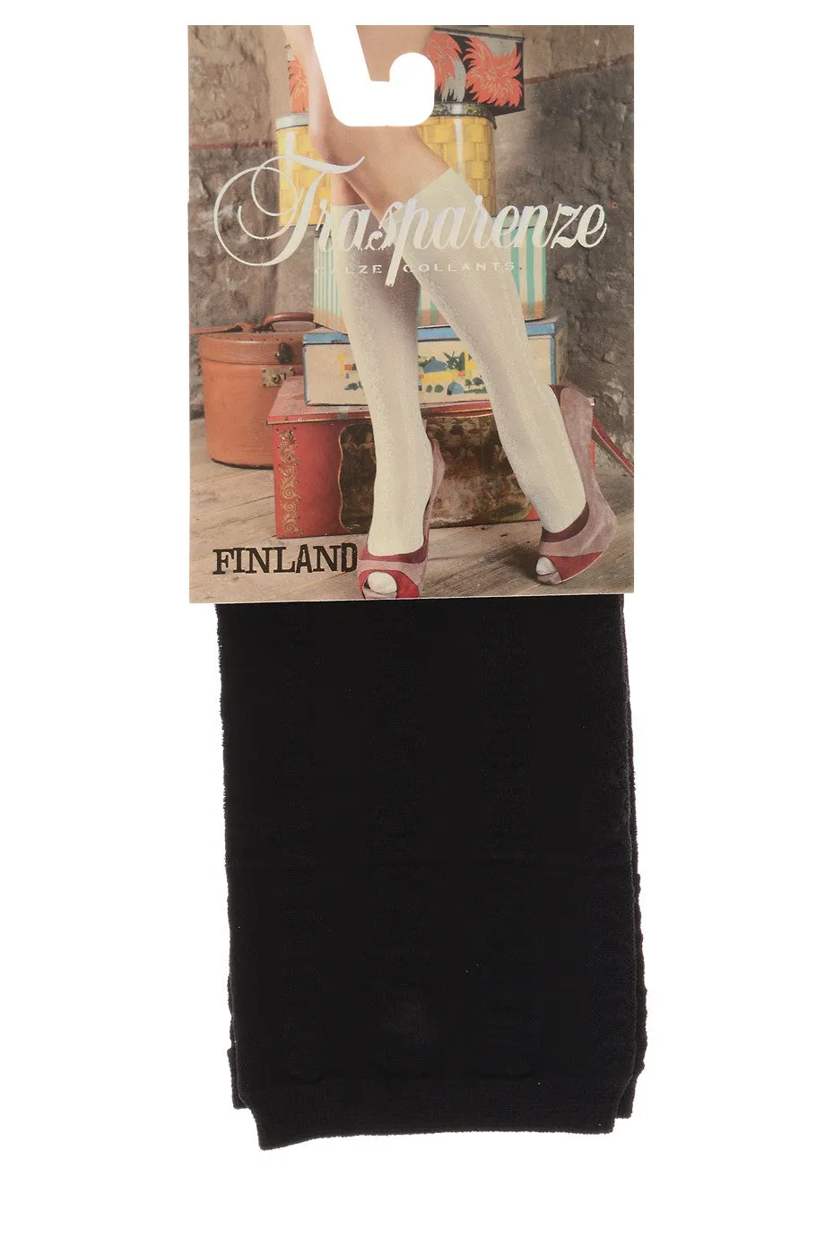 TRASPARENZE FINLΑND Nero Knee Highs