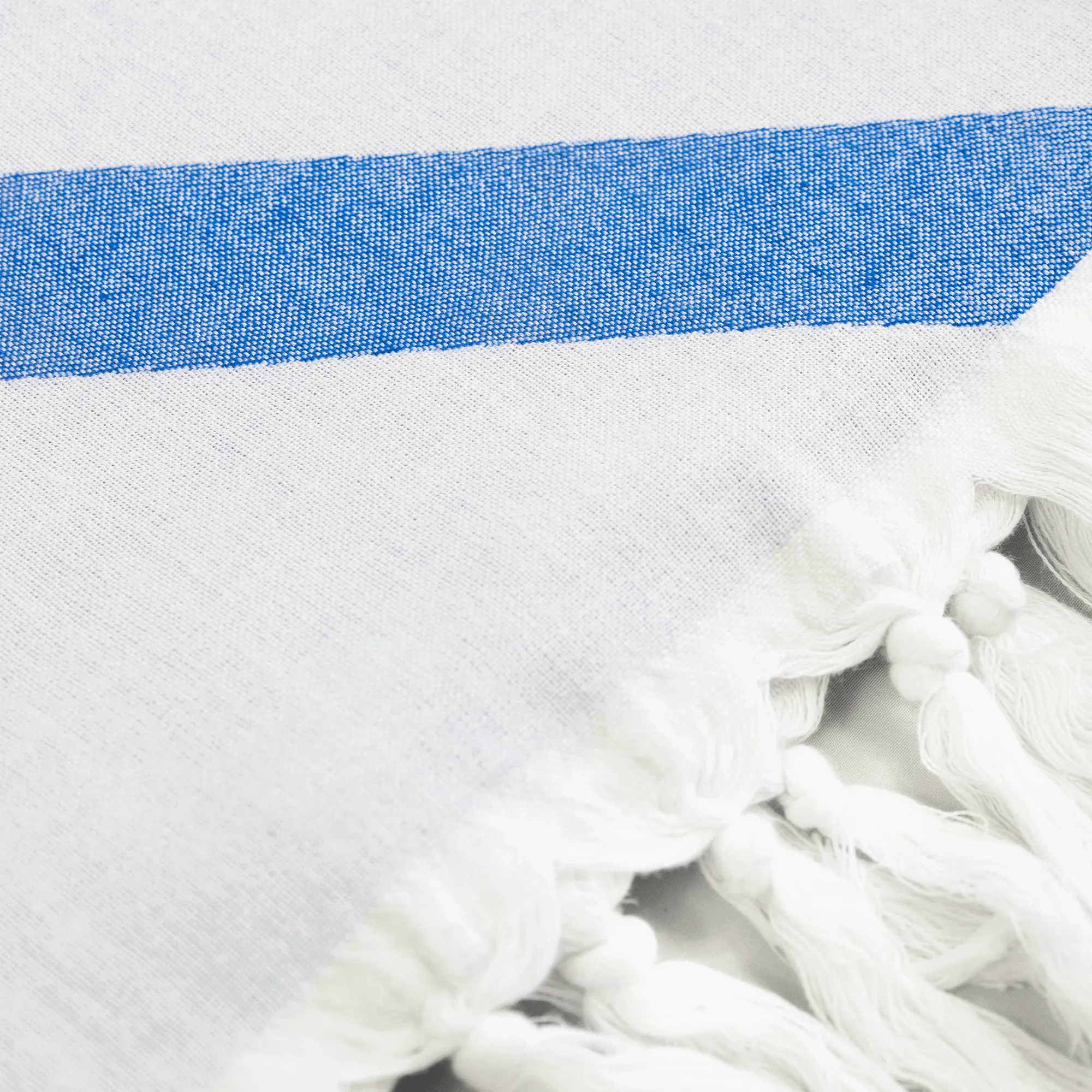 Turkish Cotton Body Towel | Geo Diamond in Blue   White