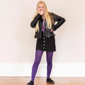 Tween Tights - Suffragette Purple