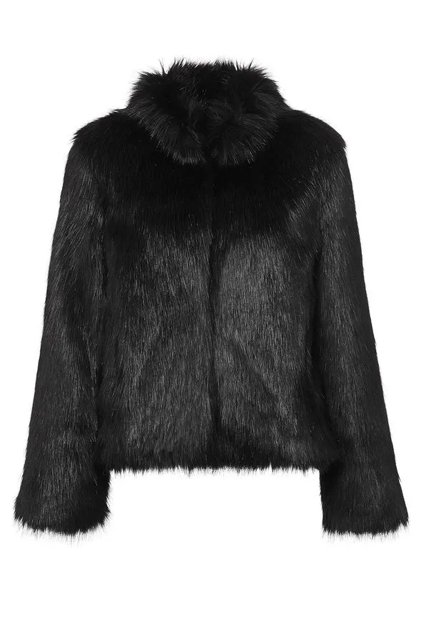 UNREAL FUR FUR DELISH JACKET IN BLACK