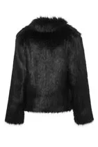 UNREAL FUR FUR DELISH JACKET IN BLACK