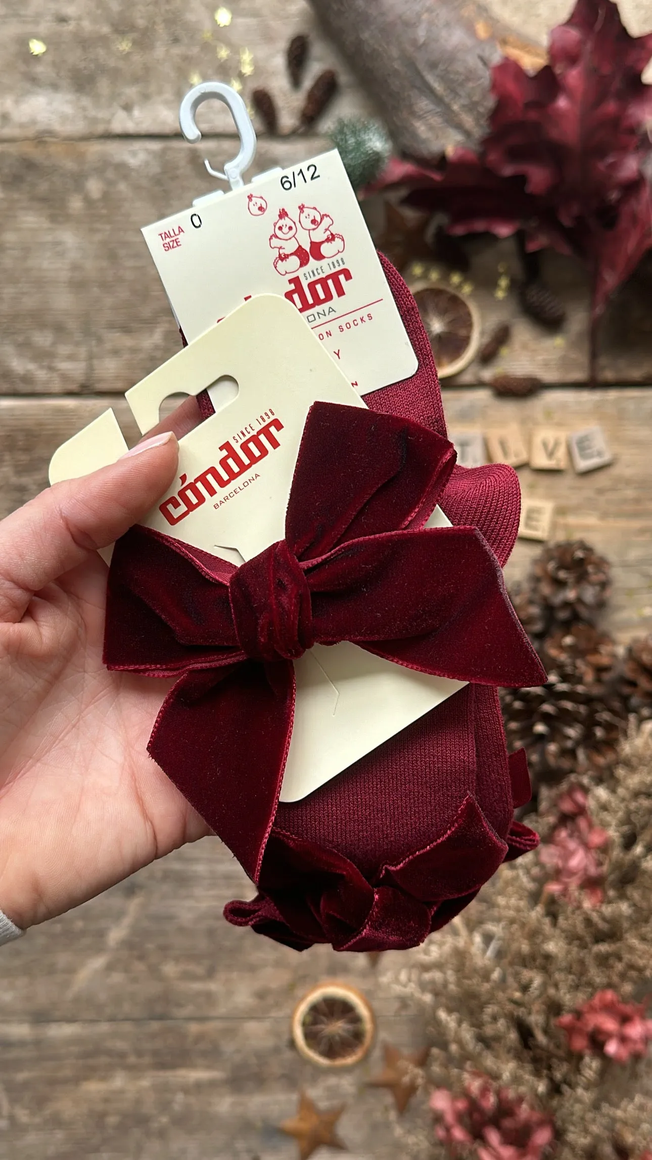 Velvet Hair Bow | Garnet