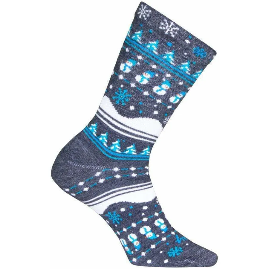 Winter Sweater Wool Cycling Socks - 6 inch