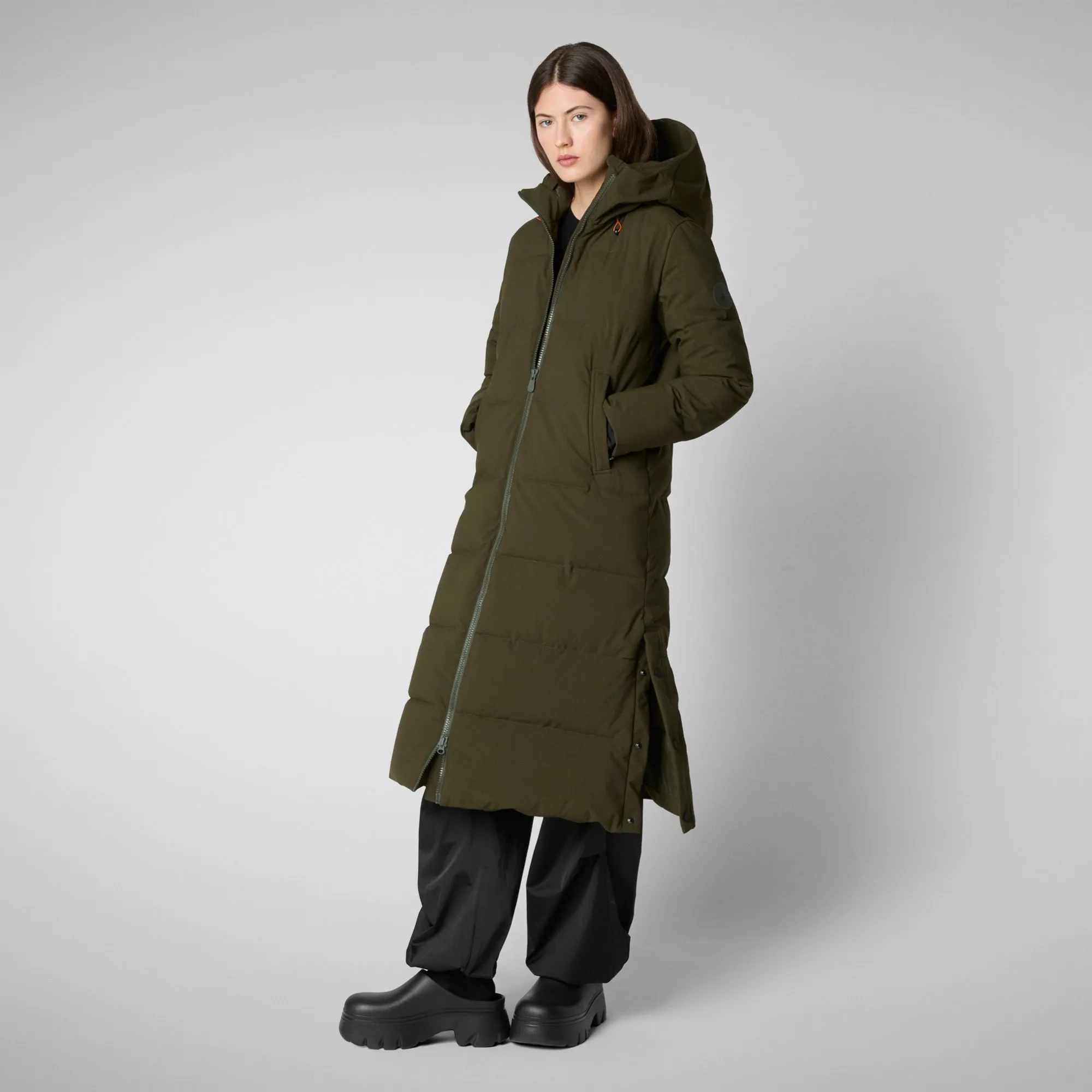 Woman's parka Missy in land green