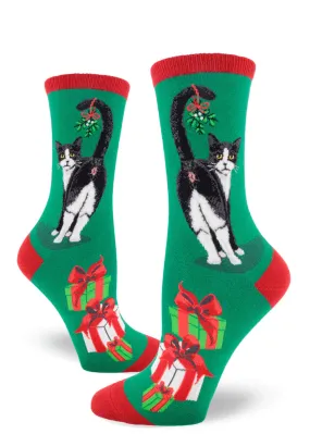 Women's Cat Butt Christmas Socks