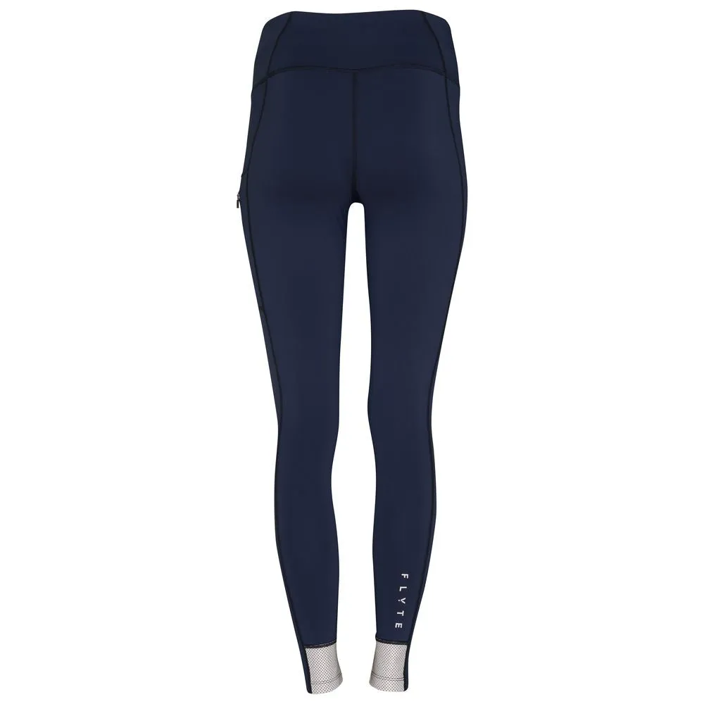 Womens Eos Reflective Tights (Navy)