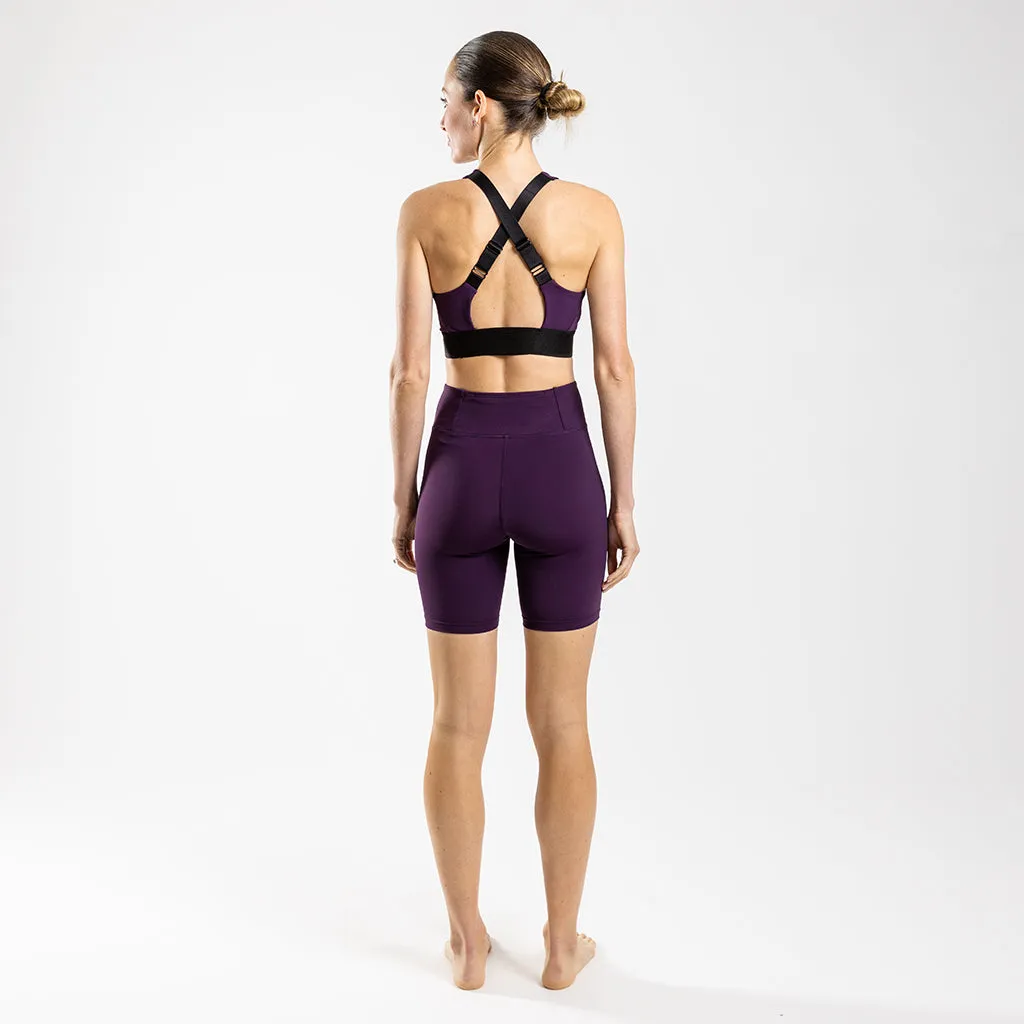 Women's Supremo Short Training Tights (Plum)