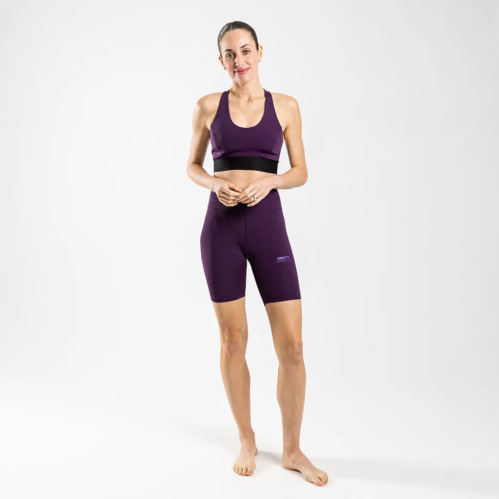 Women's Supremo Short Training Tights (Plum)