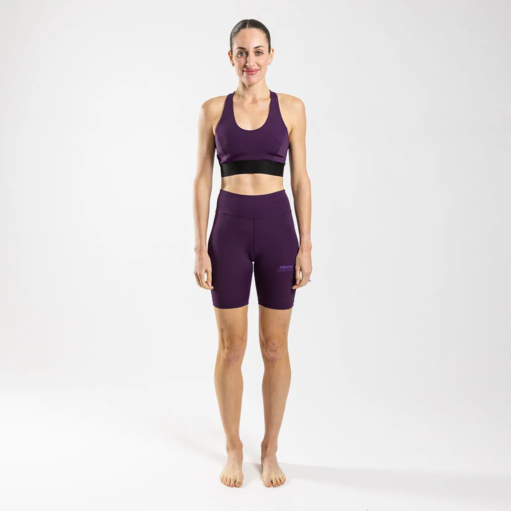 Women's Supremo Short Training Tights (Plum)