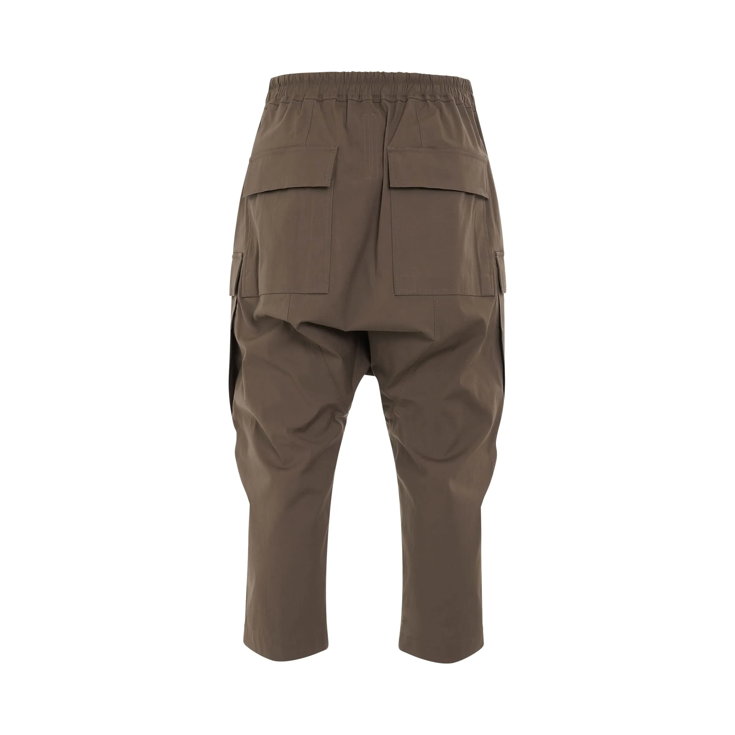 Woven Cargo Cropped Pants in Dust