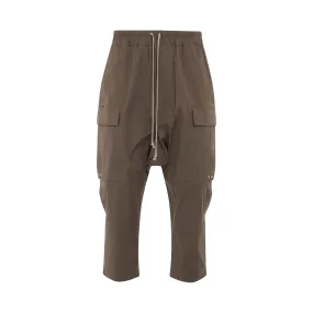 Woven Cargo Cropped Pants in Dust