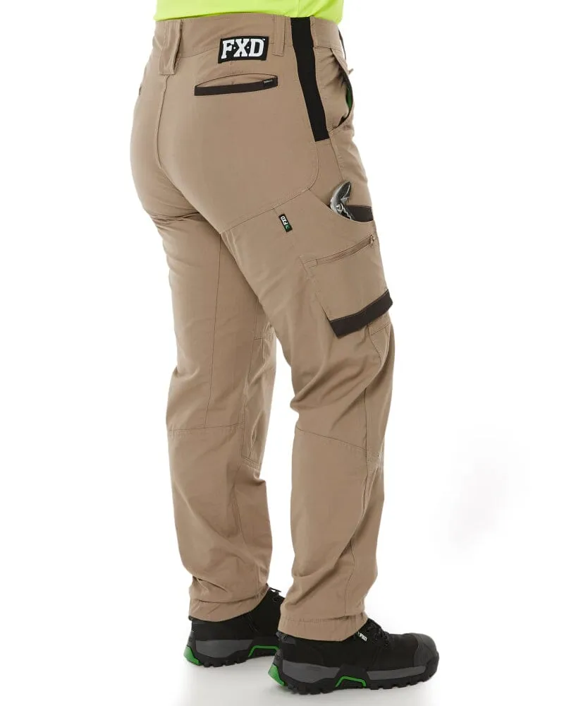 WP-8W Womens Cuffed Stretch Ripstop Work Pant - Khaki