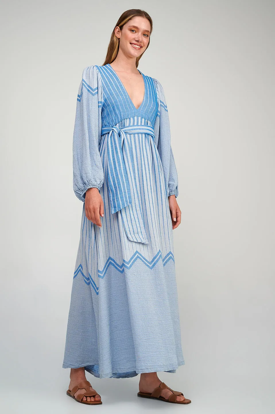 Zakar Maxi Dress in Blue