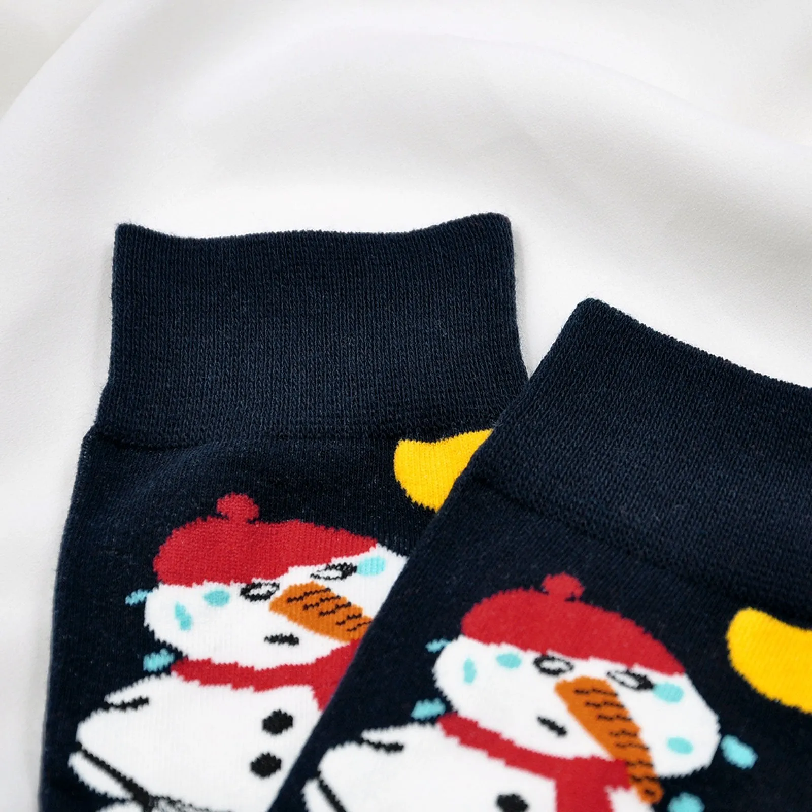 ZFSOCK 5 Pairs Cute Design Christmas Crew Socks for Women